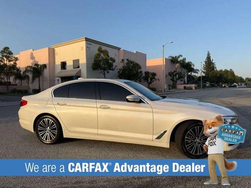 White 2018 BMW 530 530i Sedan 4D