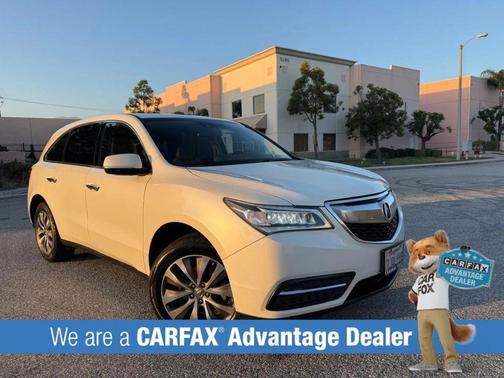 White 2015 Acura MDX Sport Utility 4D