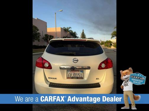 Pearl White 2012 Nissan Rogue SV w/SL Pkg