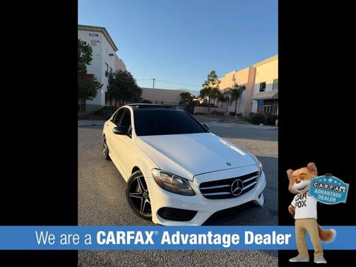 White 2017 Mercedes-Benz C-Class Sport