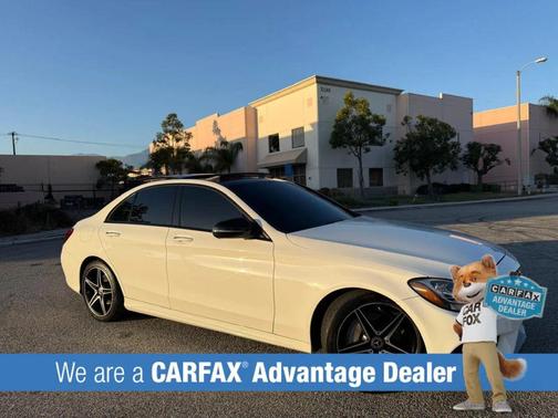 White 2017 Mercedes-Benz C-Class Sport
