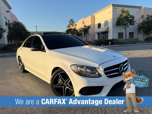 White 2017 Mercedes-Benz C-Class Sport