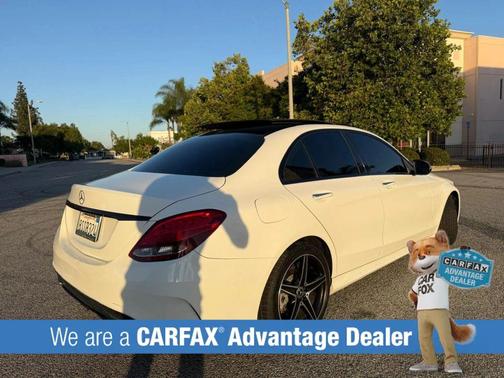 White 2017 Mercedes-Benz C-Class Sport