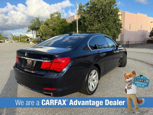Blue 2011 BMW 740 740i Sedan 4D