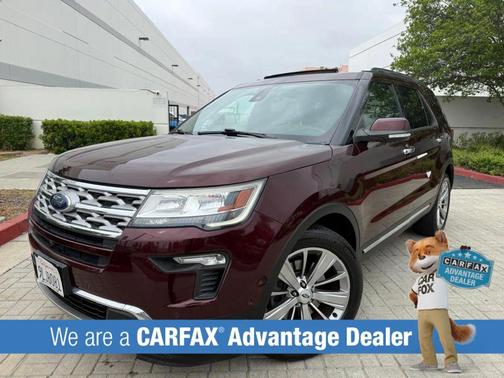 Barcelona Red 2018 Ford Explorer Limited