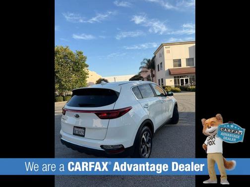 Clear White 2020 Kia Sportage LX