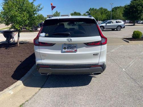 Platinum White Pearl 2025 Honda CR-V Hybrid Sport Touring AWD