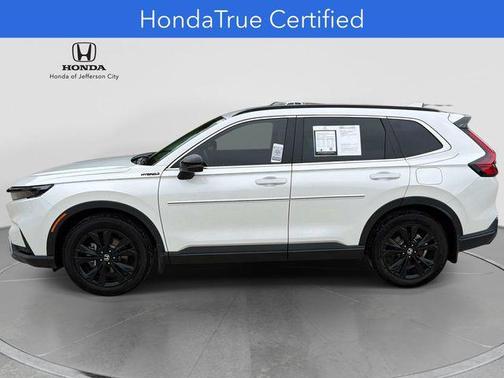 Platinum White Pearl 2025 Honda CR-V Hybrid Sport Touring AWD