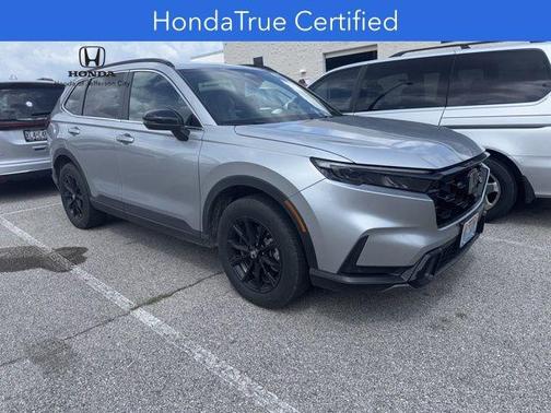 Solar Silver Metallic 2025 Honda CR-V Hybrid Sport AWD