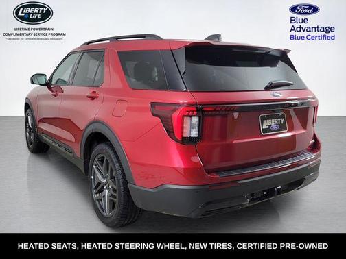 Rapid Red Metallic Tinted Clearcoat 2025 Ford Explorer ST-Line