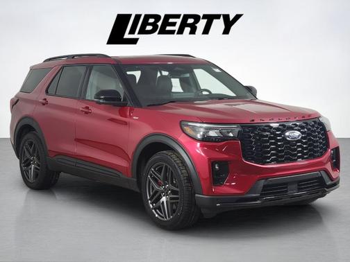 Rapid Red Metallic Tinted Clearcoat 2025 Ford Explorer ST-Line