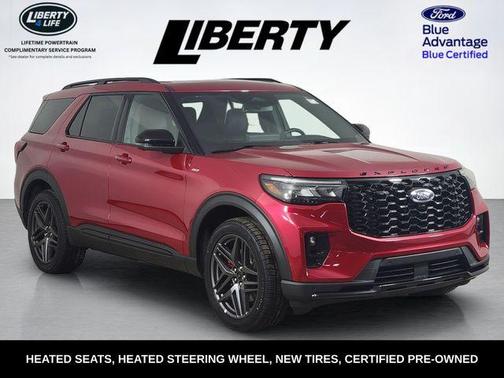 Rapid Red Metallic Tinted Clearcoat 2025 Ford Explorer ST-Line