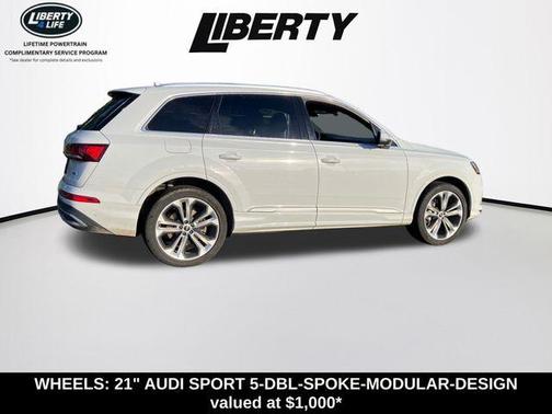 Glacier White Metallic 2021 Audi Q7 55 Premium Plus