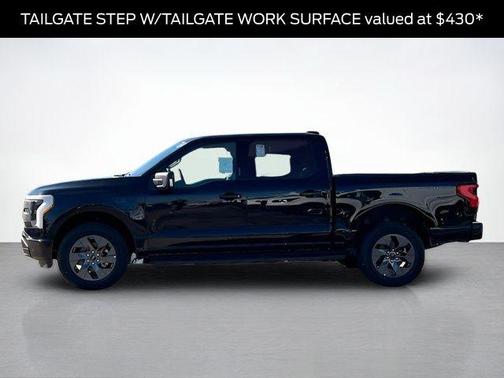 Black Metallic 2025 Ford F-150 Lightning Flash