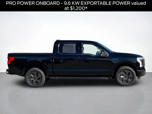 Black Metallic 2025 Ford F-150 Lightning Flash