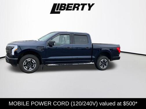 Antimatter Blue Metallic 2023 Ford F-150 Lightning XLT