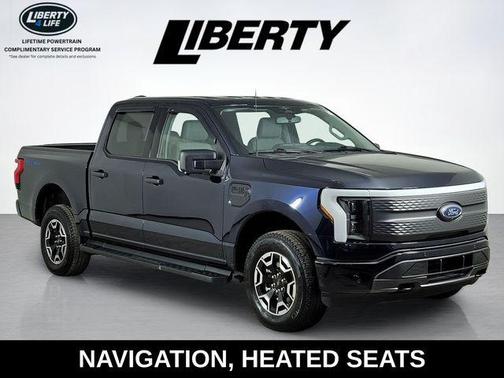 Antimatter Blue Metallic 2023 Ford F-150 Lightning XLT