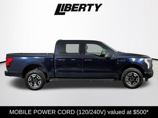Antimatter Blue Metallic 2023 Ford F-150 Lightning XLT