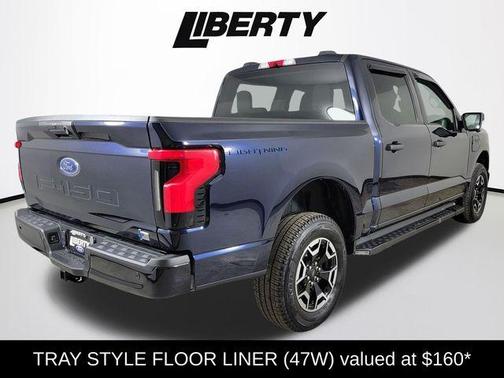 Antimatter Blue Metallic 2023 Ford F-150 Lightning XLT