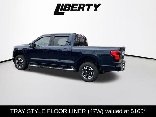 Antimatter Blue Metallic 2023 Ford F-150 Lightning XLT