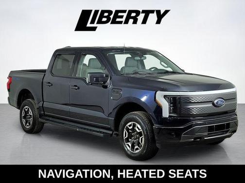 Antimatter Blue Metallic 2023 Ford F-150 Lightning XLT
