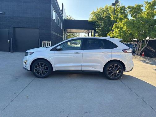 White Platinum Metallic Tri-Coat 2015 Ford Edge Sport