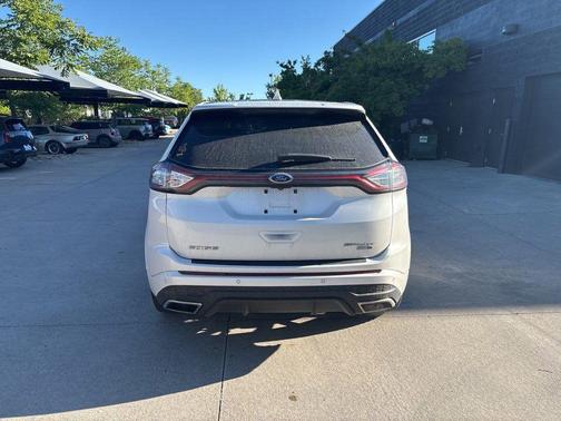 White Platinum Metallic Tri-Coat 2015 Ford Edge Sport