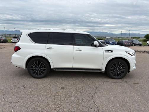 Moonstone White 2020 INFINITI QX80 Limited