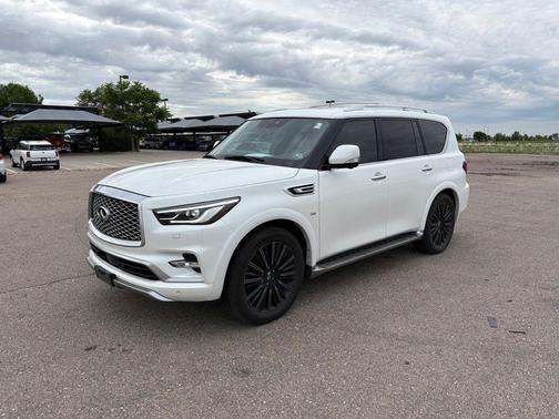 Moonstone White 2020 INFINITI QX80 Limited