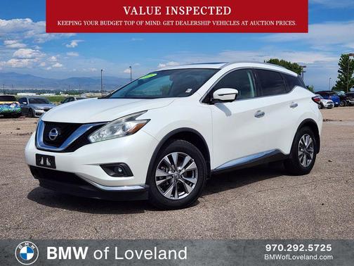 Pearl White 2015 Nissan Murano SL