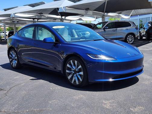 Deep Blue Metallic 2025 Tesla Model 3 Long Range