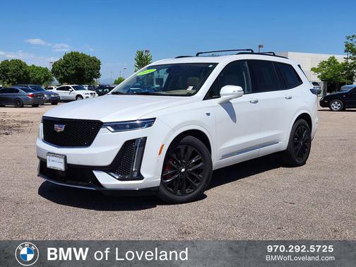 Crystal White Tricoat 2024 Cadillac XT6 Sport AWD