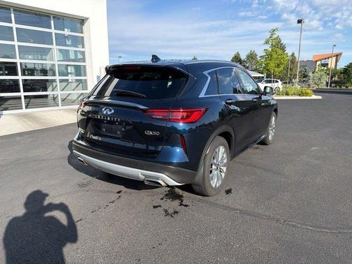 Hermosa Blue 2025 INFINITI QX50 Luxe AWD