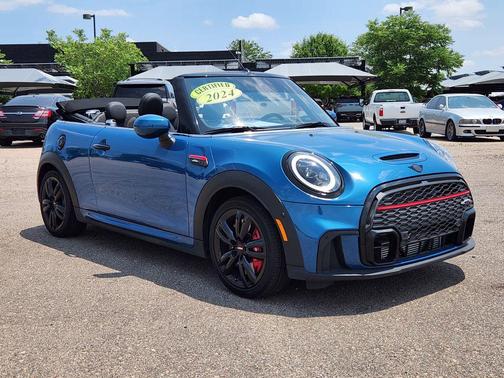 Island Blue Metallic 2024 MINI Convertible John Cooper Works