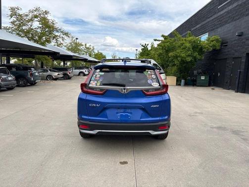 Blue 2021 Honda CR-V AWD EX