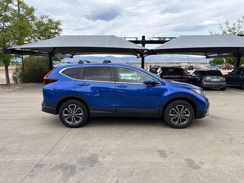 Blue 2021 Honda CR-V AWD EX