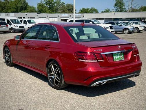 Red 2014 Mercedes-Benz E-Class E 350 4MATIC