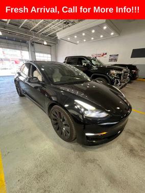 Solid Black 2021 Tesla Model 3 Performance
