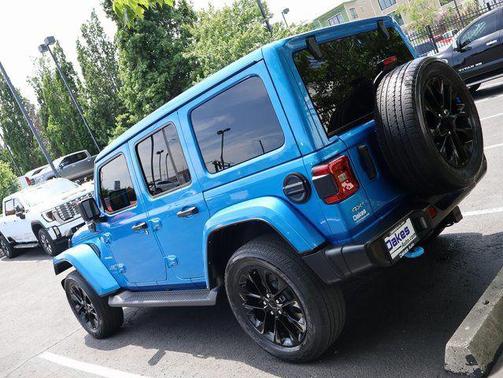 Hydro Blue Pearlcoat 2022 Jeep Wrangler Unlimited 4xe Sahara