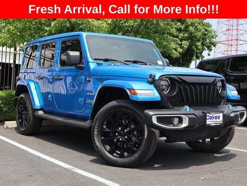 Hydro Blue Pearlcoat 2022 Jeep Wrangler Unlimited 4xe Sahara