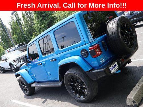 Hydro Blue Pearlcoat 2022 Jeep Wrangler Unlimited 4xe Sahara