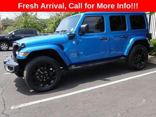 Hydro Blue Pearlcoat 2022 Jeep Wrangler Unlimited 4xe Sahara