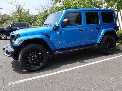 Hydro Blue Pearlcoat 2022 Jeep Wrangler Unlimited 4xe Sahara