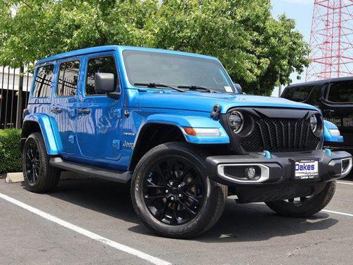 Hydro Blue Pearlcoat 2022 Jeep Wrangler Unlimited 4xe Sahara