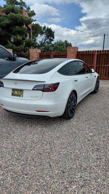 Pearl White Multi-Coat 2021 Tesla Model 3 Performance