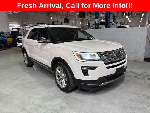 WHITE PLATINUM MET TRI-COAT 2018 Ford Explorer XLT