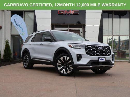 SPACE WHITE METALLIC 2025 Ford Explorer Platinum