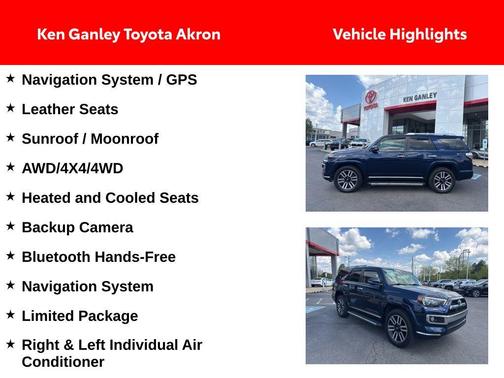 Nautical Blue Metallic 2017 Toyota 4Runner Limited