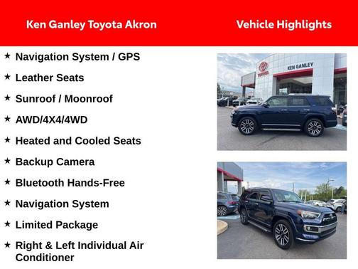 Nautical Blue Metallic 2017 Toyota 4Runner Limited