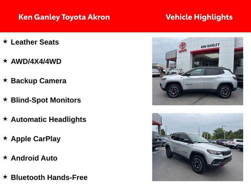 Silver Zynith Metallic Clearcoat 2025 Jeep Compass Trailhawk